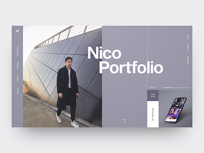 Portfolio Mockup 2 adobe xd clean design landing page personal branding portfolio portfolio design ui ux website website concept