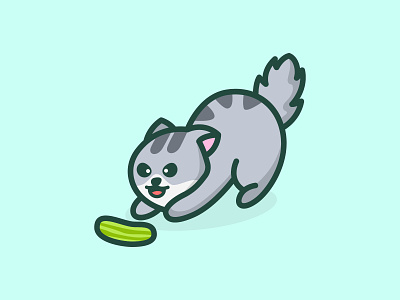 Foreign Object animal bold cartoon cat character cute design illustration logo logodesign mascots playful stroke vector youthful