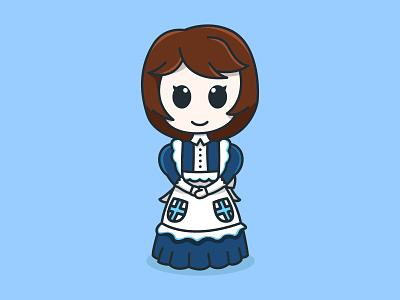 Elly From Story of Seasons Friends of Mineral Town blue cartoon character colorful cute design feminine game girl harvest moon illustration inspiration logo mascots playful story of seasons youthful