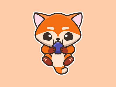 Ferry The Fox animals baby berry cartoon character cute cute art design fox illustration inspiration logo mascots playful sticker sticker design youthful