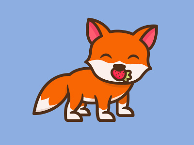 Baby Fox animal cartoon character colorful cute design feminine fox illustration logo mascots playful youthful