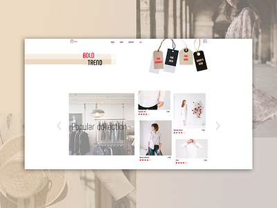 Bold Trend shop clean clothes creative design inspiration onlineshop store store design ui uidesign ux web