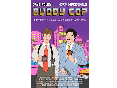 BUDDY COP poster 80s 80s poster action action movie buddy comedy cop movie poster poster retro poster