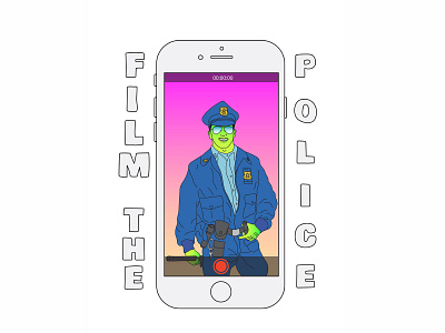 FILM THE POLICE blm film the police illustration police police brutality zombie