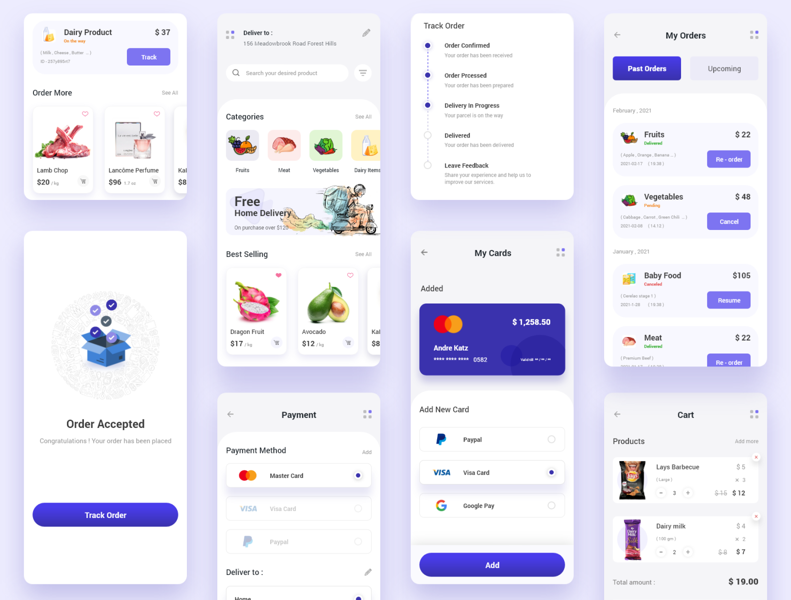 Grocery e-commerce - Mobile app by Sarmin Akter Soma on Dribbble