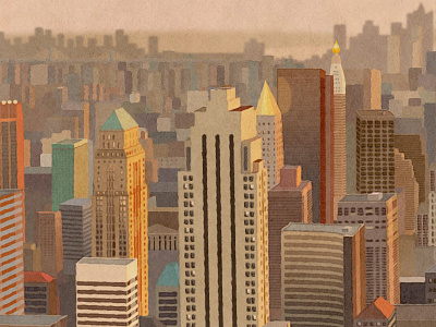 Dizzain.com Redesign buildings city header illustration manhattan new york city nyc vector