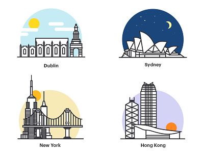 City Icons city icon illustration landmark