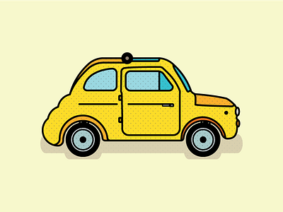 Fiat 500 Car by Davide Tarsi on Dribbble