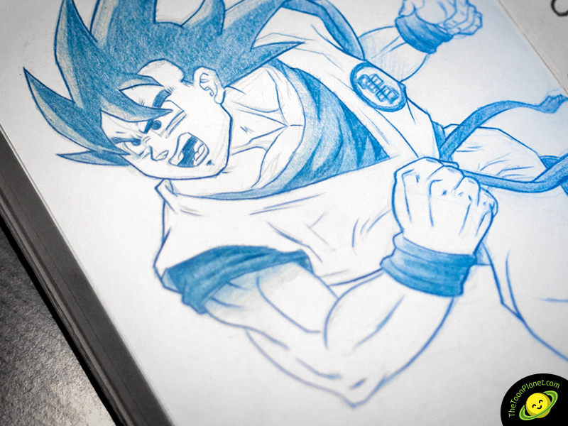 Ssj4 Goku/ Ssj Blue Goku drawing. Hope you enjoy! : r/dbz