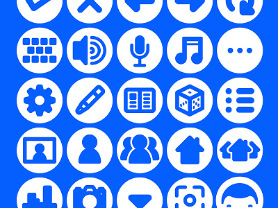 Social Media Icon Set & Web Font buttons design font icons interface media menu social symbols user web web font