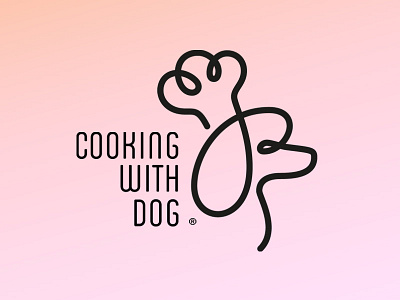Cooking with Dog animation cooking dog japanese logo logotype opener poodle
