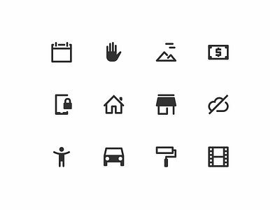 Selection of Gravity Icons [WIP] icons line icons