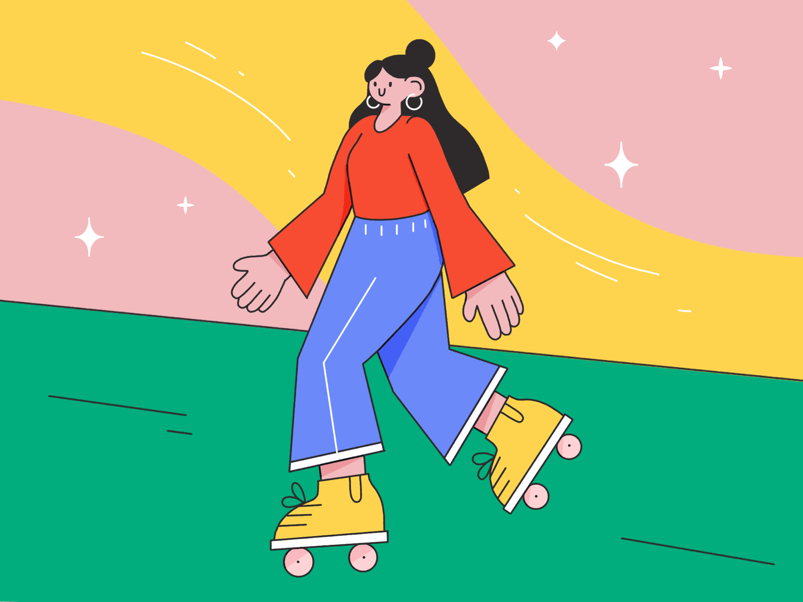 Skating Girl by Selene Villalobos on Dribbble