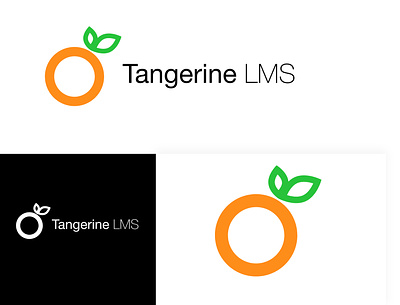 Tangerine LMS branding clean design flat icon illustration logo minimal typography