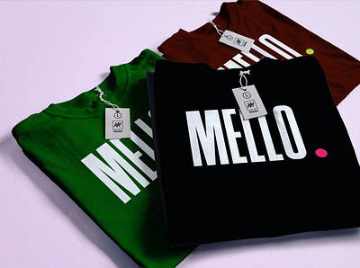 Mello shirt branding design typography vector