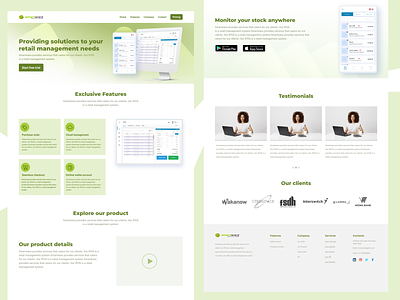 Smartware Product Website design ui ux