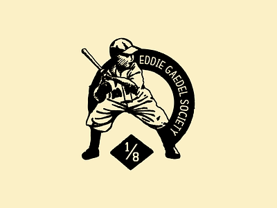 Eddie Gaedel baseball icon logo