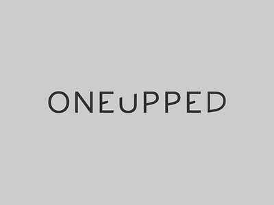 OneUpped Logo brand logo