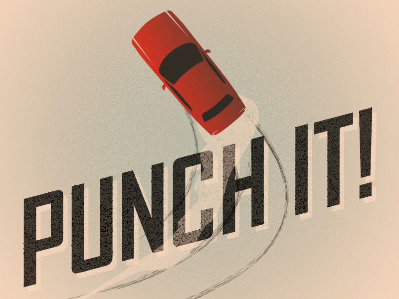 Punch It texture poster concept
