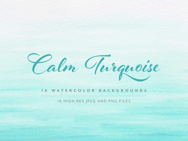 Turquoise Watercolor Background Textures By Black And Light On