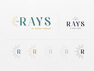 The Rays at Vegas Towers Banding apartments brand design brand identity branding design