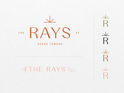 Branding concept for The Rays at Vegas Towers apartments brand design brand identity branding design logo
