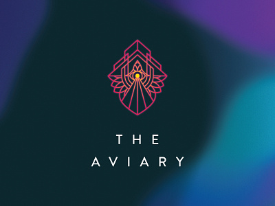 Brand Identity for The Aviary arthouse brand design brand identity branding denverdesign design geometric design gradient gradient design gradient logo icon logo