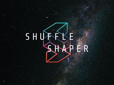Shuffle Shaper Logo Design brand design brand identity branding design geometric design gradient gradient design gradient logo icon impossible shape logo shuffle