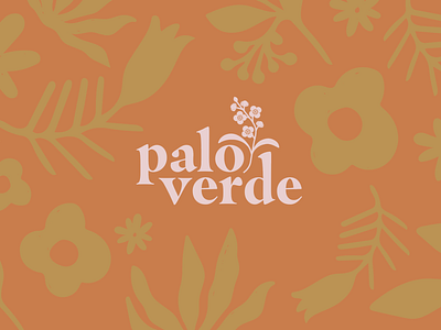 Paloverde Logo bloom branding desert design flower gifts logo orange paloverde plants yellow