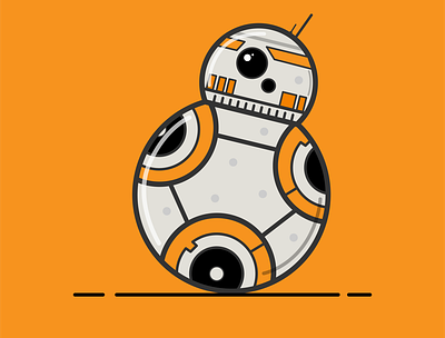 BB8 Droid bb8 darthvader design droid graphicdesign illustration illustrator jedi star wars yoda