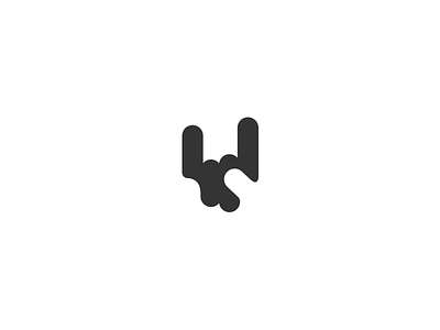 Logotype for personal website hand logo logotype rockroll rocks simple symbol