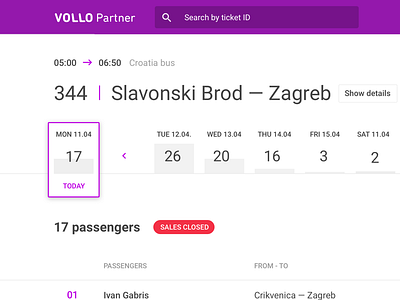 Vollo Partner page