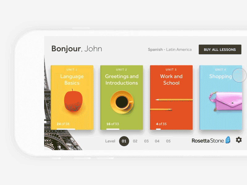 The New Rosetta Stone iOS app