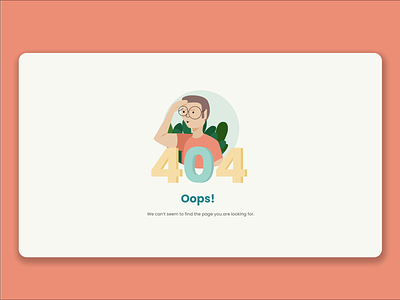 404 Error Message 404 ai error error message figma figma design illustration illustrator ui ui design vector web design