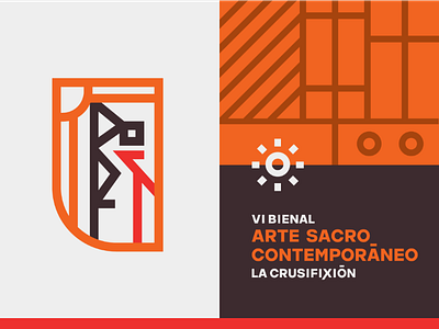 VI Bienal - Logo Proposal brand church geometric god jesus line design logo minimal religion symbol typography sun