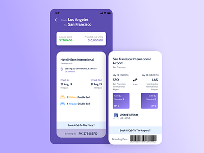 Trip wallet business creative design design figma flight hotel trip ui ux uxdesign wallet