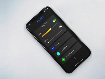 Smart Lighting adobexd app creative design dailyui dailyuichallenge dark ui ui