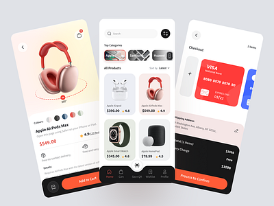 E-commerce Mobile App cart page design clean ui ecommerce ecommerce app ecommerce mobile app minimal design mobile app online store shopping app ui kit design ux