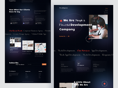 Developer Agency Landing Page