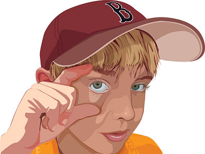 Fenway Fan baseball boston red sox fan illustration vector