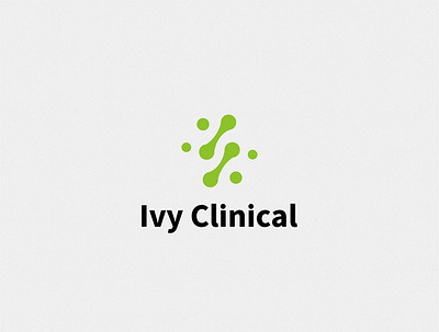 IVY CLINICAL LOGO design logo branding identity desigm logo design typography