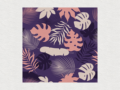 Tropical leaves pattern