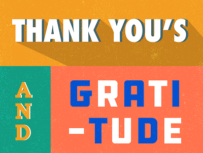 snippet of a thank you card! design typogaphy vector
