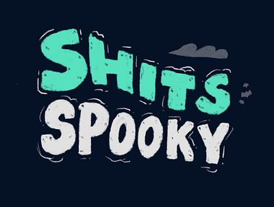 Spooky Season design halloween illustration lettering procreate spooky typogaphy