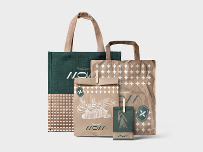 Moka Delicatessen & Bakery Packaging bag bakery branding bread deli design logo luxury packaging wheat