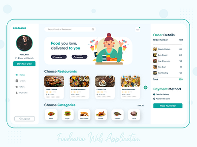 Foodaaroo - Food Ordering Web App