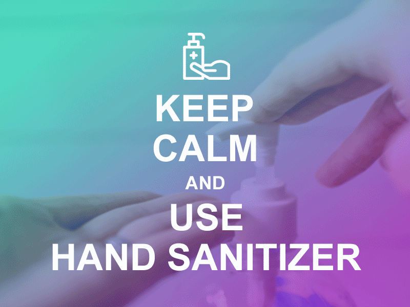 Keep Calm and Use Hand Sanitizer by Katherine Hartono on Dribbble
