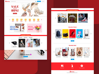 Ngeborong e-commerce store Web Home page