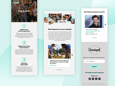 Showkynd Mobile Website