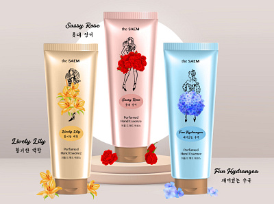 Redesign Beauty Product Packaging (The Saem) beauty beauty products branding design illustration packaging design product design redesign redesign concept vector